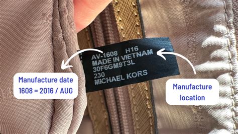 michael kors date code